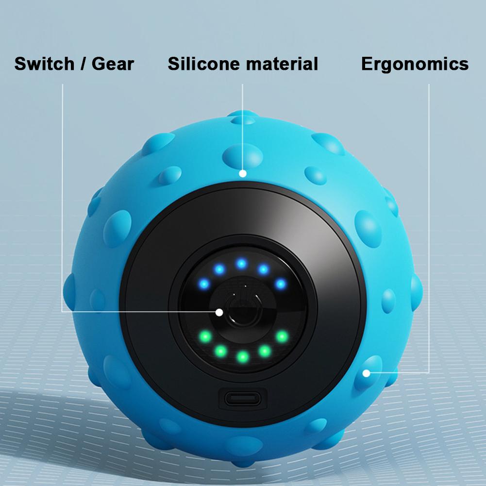 Vibrations Massage Ball Electric Fascia Ball Muscle Relaxation Massager Fitness Yoga Sports