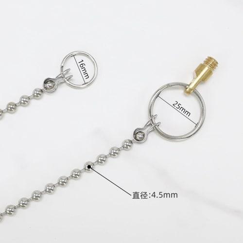 FANAHOKO Wiring Chain (4.5mm x 5m) Electrician's Chain, Wiring Guide, Ball Chain with Jump Ring