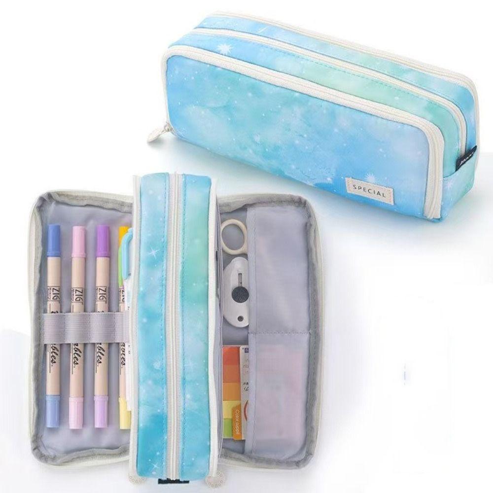 Portable Pencil Case Large Capacity Stationery Bag High Quality Pen Pouch  School Office Supplies