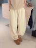 2025 Winter Women's Korean Fleece-Lined Wide-Leg Sweatpants: Fashionable, Warm, Loose, Versatile, and Cuffed Casual Pants.