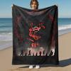 1pc Dragon, Fantasy  - Throw Blanket, Soft, Flannel Blankets, Living Room,  All Seasons Use-1021161