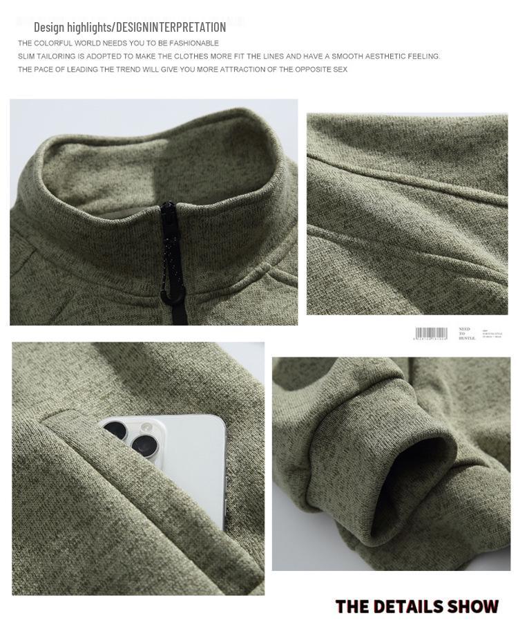 Sonbahar Dik Yaka Sweatshirt: Yeni Gelen Günlük Uzun Kollu Üst