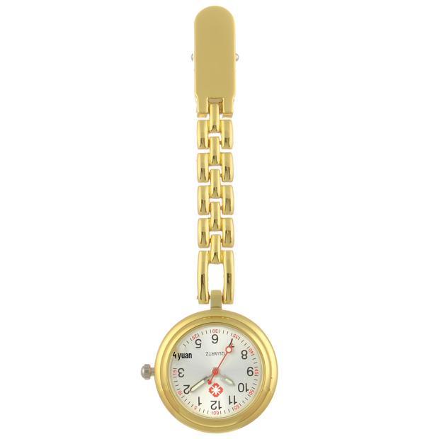 Engraved Women's Nurse Pendant Brooch Watch for Medical Use