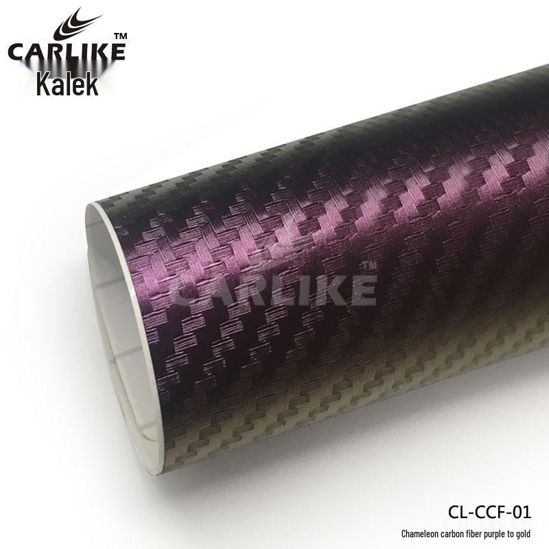3D Dragon Ventilated Color-Changing Carbon Fiber Car Interior Film Sticker