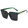 New Fashion Extra Large Frames Sunglasses Unisex Vintage Square Designer Transparent Sun Spectacles UV 400 Protection Oculos De Sol