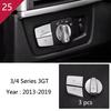 Für BMW 3 4er 3GT F30 F31 F32 Innenraum Handschuhfach Beifahrer Werkzeugkasten Zierleisten Pailletten Dekorabdeckung Zierleiste Auto Styling Zubehör