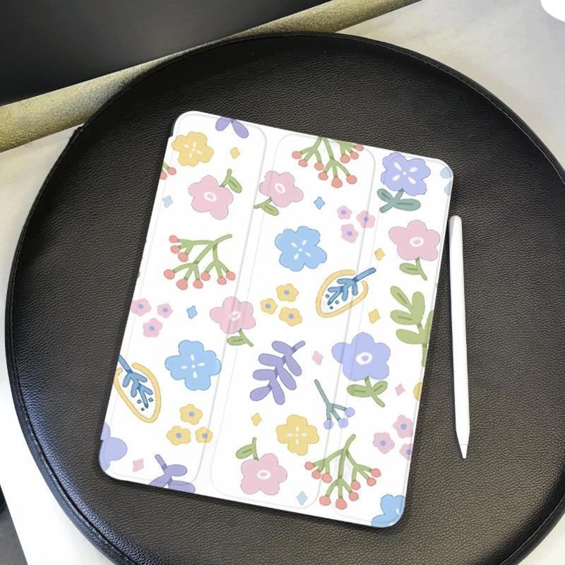 Floral Smart PU Case for IPad 10th Generation IPad Air 5 4 IPad Pro 11 2022 2018 9.7 5/6th Air 2/3 10.5 10.2 7th 8th 9th Gen