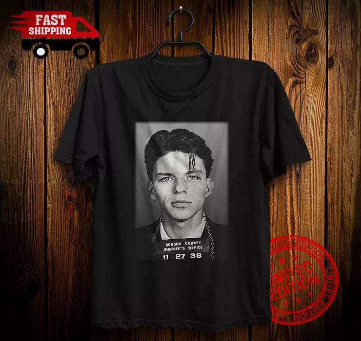 Vintage 1938 Frank Sinatra Mugshot shirt sweater Bergen county arrested.webp Unisex T-Shirt XXL