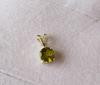 Natural Green Faceted Tourmaline Gemstone 925 Sterling Silver Pendant A 132 Gift