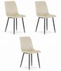 Lava Chair - Light Beige Velvet X 3