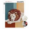 DIY Pearl Art Painting Majestic Lion Handmade Craft Modern Wall Decor Leisure Relax Activity Nice Gift for Novice Art Practitioners Home