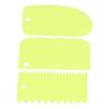 3PCS/Set Cake Cream Scraper Dough Pasty Cutters Scraper Kitchen Tool DIY Baking ToolGreen
