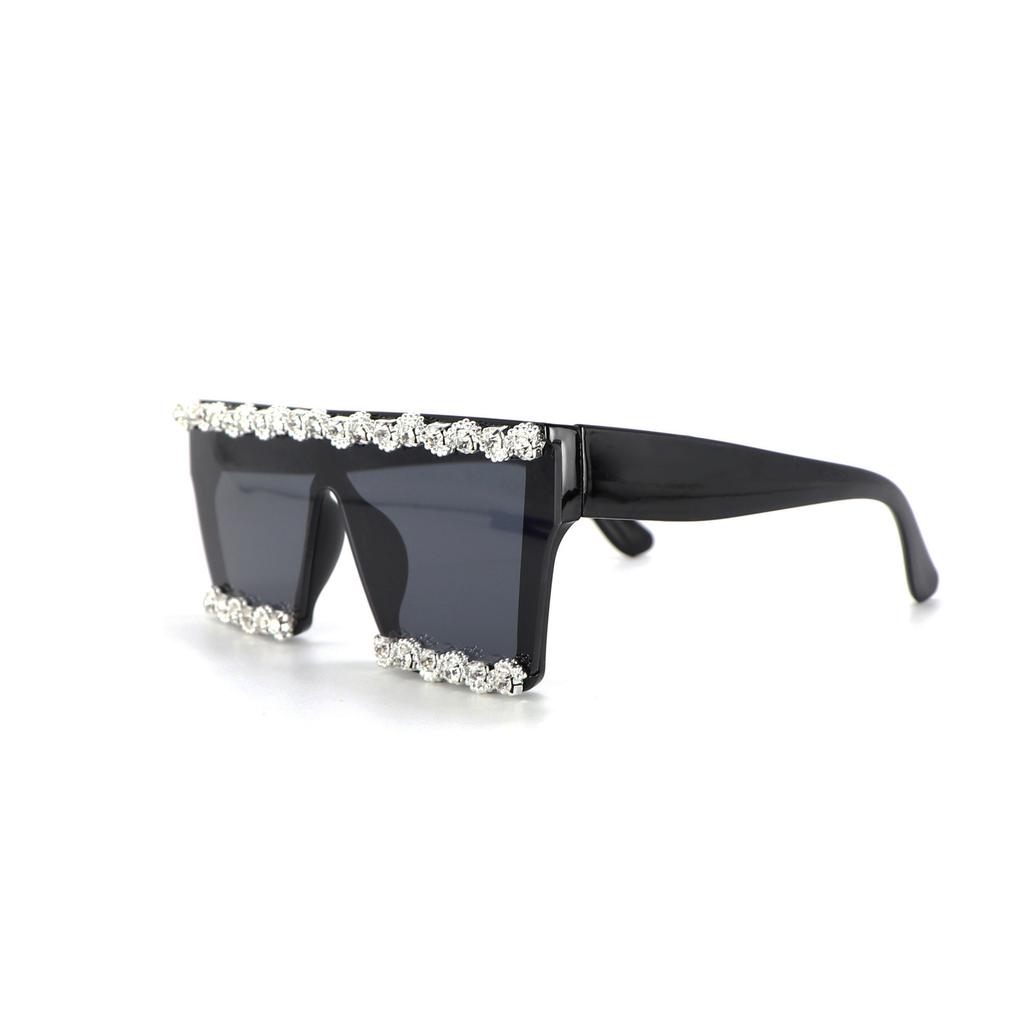 square sunglasses with diamonds