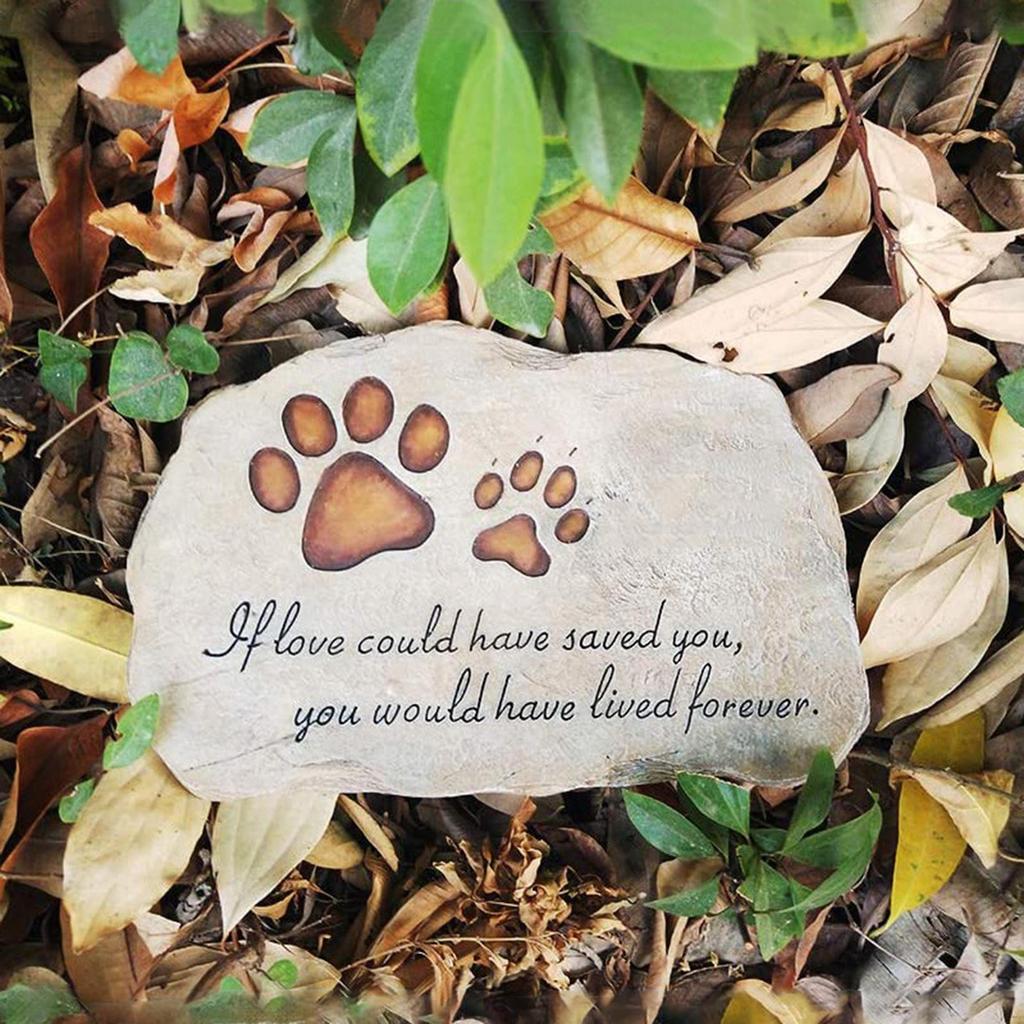 Dog Memorial , indoor and outdoor or Cat for Garden Backyard Marker Grave Tomb. Hand-Printed