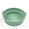 Air Fryer Silicone Basket Foldable Round Square Mold Airfryer Oven Baking Tray Pizza Fried Chicken Basket Reusable Pan Liner