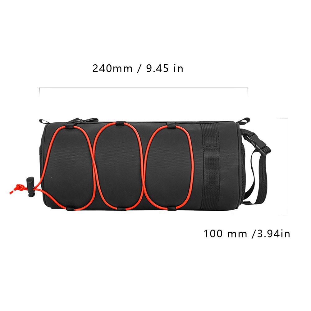 15L Bicycle Shelf Bag Waterproof Bicycle Rear Rack Storage Luggage with Reflective Stripes&Zipper PU Multi Pocket Elastic Strap