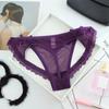 Low Waist Sheer Lace Mesh Thong Transparent Romantic T Panties Mesh Bow Briefs Women  Home