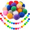 10~60pcs 5cm Pom-pom Ball Festival Party Decoration Ball Gathering Venue Layout Soft Ball Colored High Elastic Ball TMZ