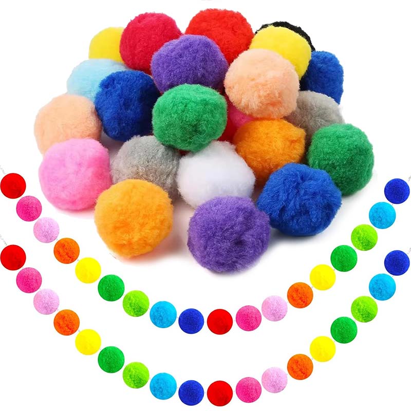 10~60pcs 5cm Pom-pom Ball Festival Party Decoration Ball Gathering Venue Layout Soft Ball Colored High Elastic Ball TMZ