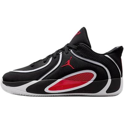 Chaussures de Basketball Tatum 4 Basses pour Enfants Noir Rouge Unisexe HQ4611-001