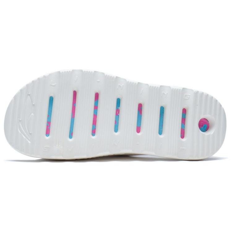 Li Ning Quiet Slide Slippers Women's White Blue ABTS004-3