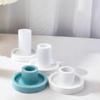 Round Pillar Candle Holder Candlestick Epoxy Resin Moulds Pillar Candle Holder