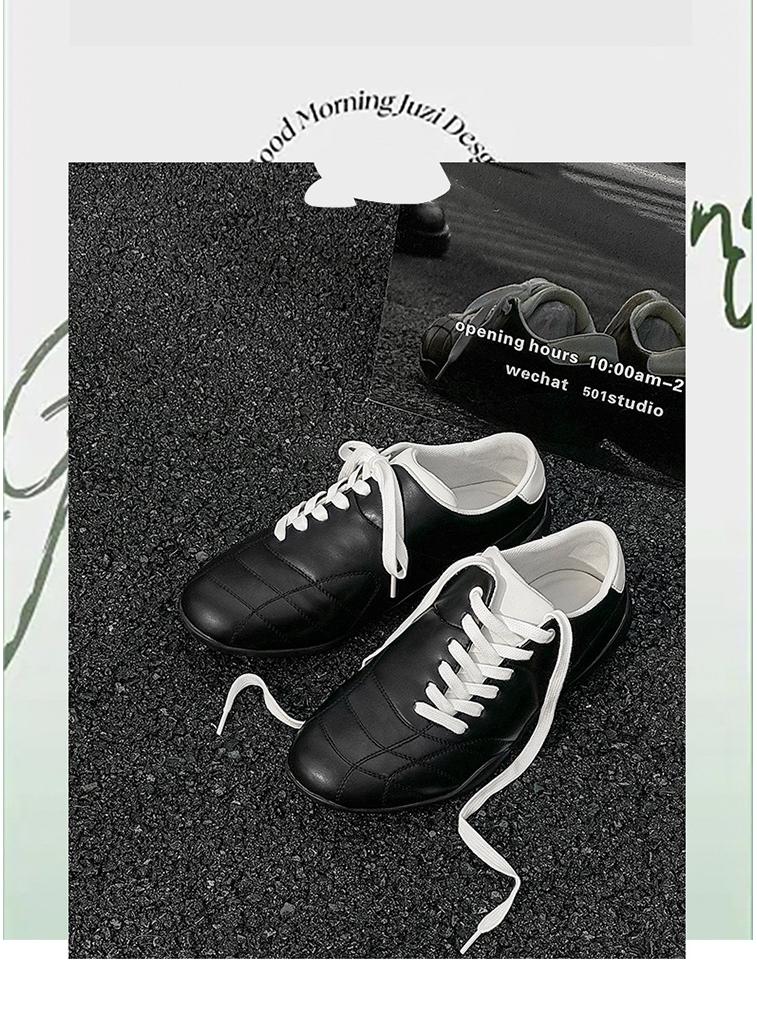 2025 Spring Retro Diagonal Lace-Up Unisex Thick-Soled Casual Sports Shoes