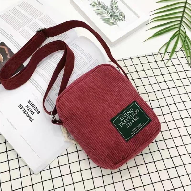 Genți de umăr din velur moale, la modă, pentru femei, portabile, retro, articole de toaletă, căști, ruj, genți crossbody