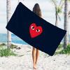 P-Play H-Heart-s Logo Beach Towel Cartoon Quick Dry Microfiber Bath Towel for Swimming Surfing Camping Unisex Holiday