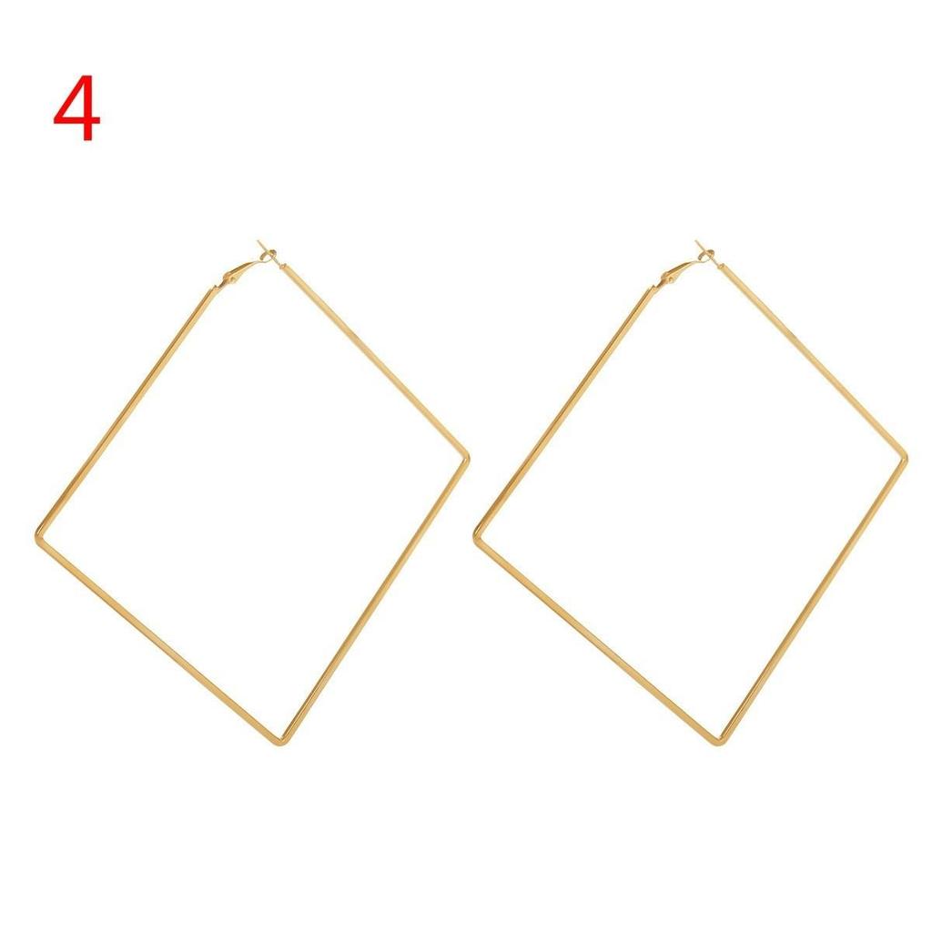 European and American jewelry original street earrings geometric exaggerated metal earrings ear ring