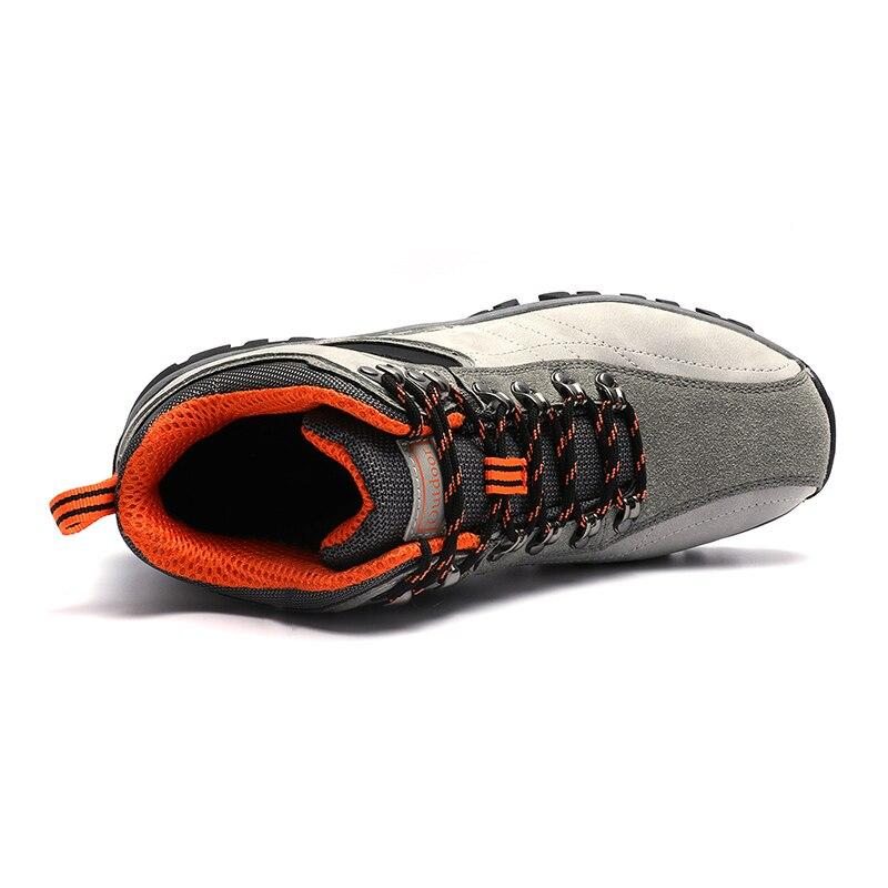 Men High Top Hiking Shoes Durable Waterproof Anti -Slip Outdoor Climbing Trekking Shoes Military Tactical Boots