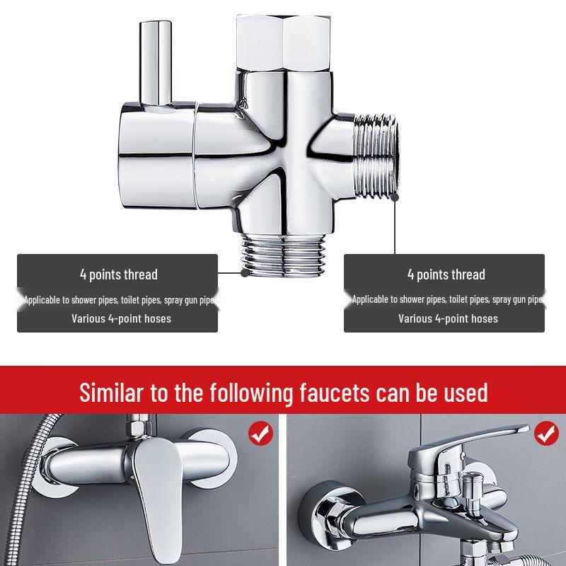 

Разветвитель крана: Двойной переключатель для душа и стиральной машины