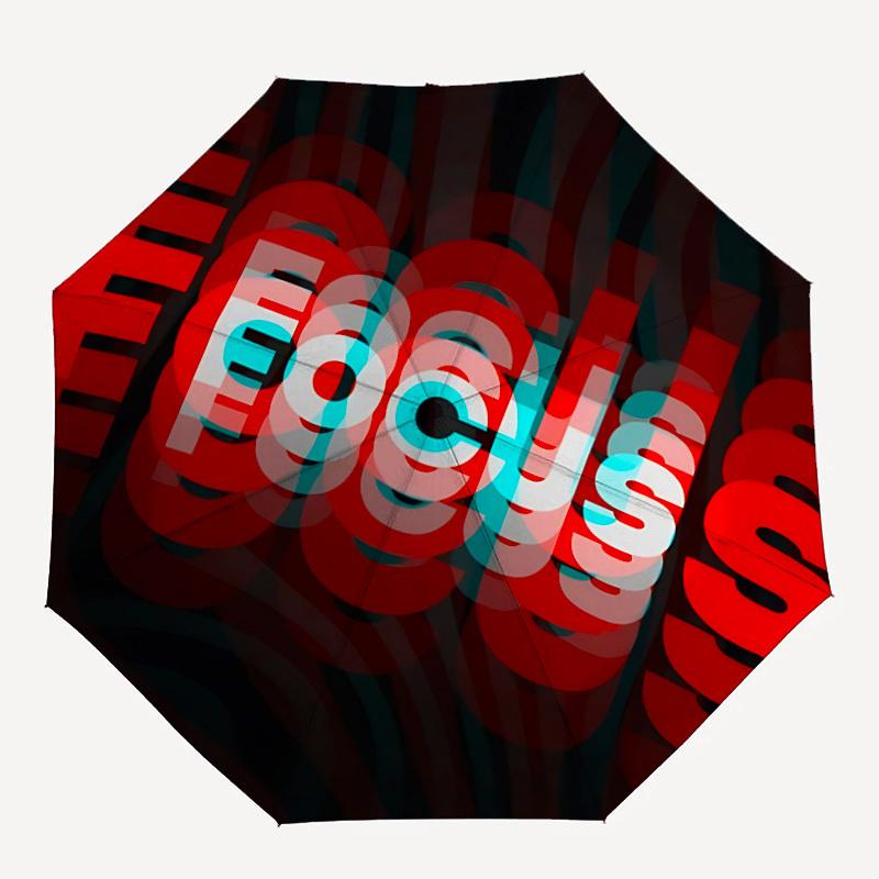 1pc Focus Automatic Open/close Folding Umbrella, Compact Portable Travel Umbrella  Yy251230166