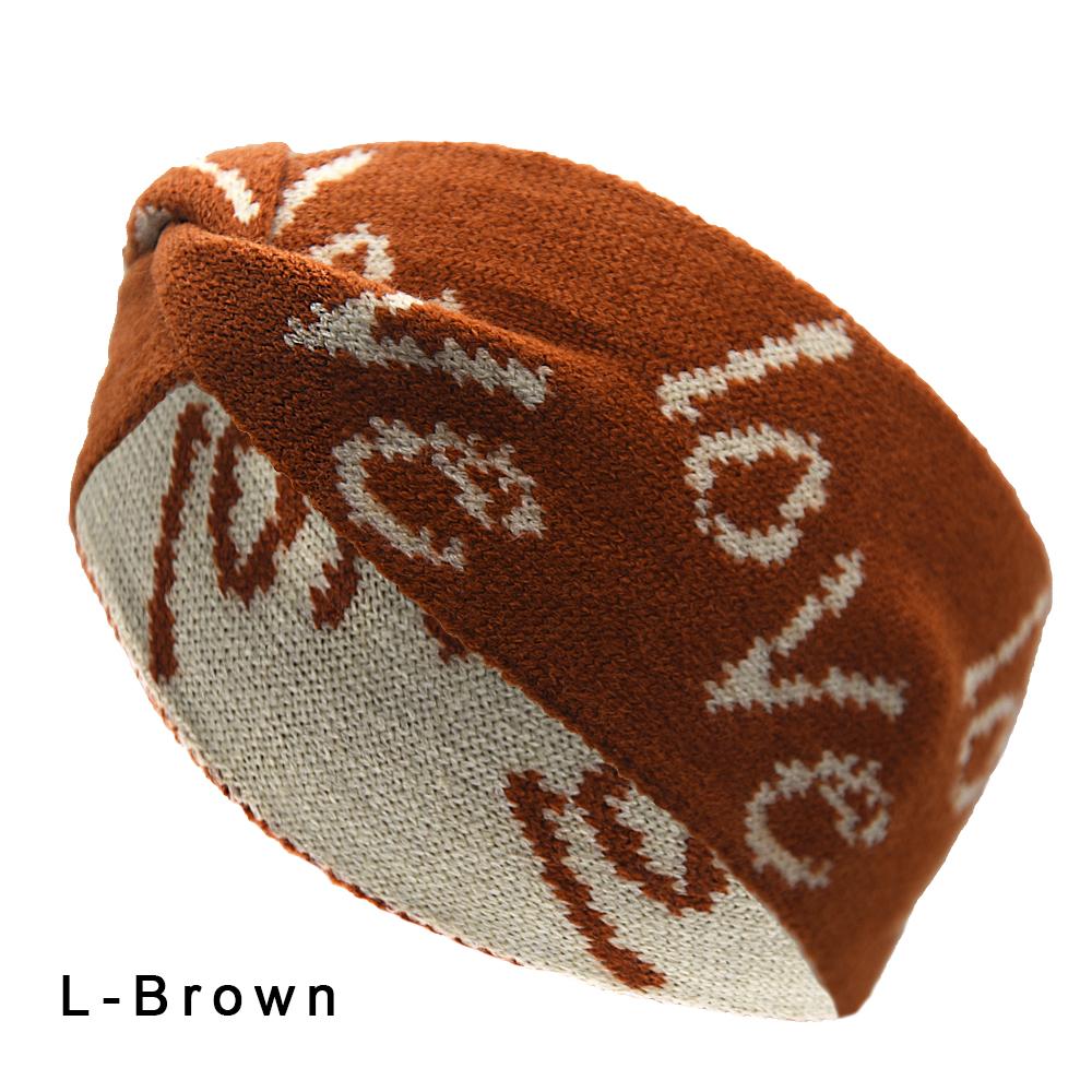 Autumn and Winter Keepwarm Knitted Twist Headband Workout Running Sport Elastic Hair Bands for Women's Turban Hair Wrap