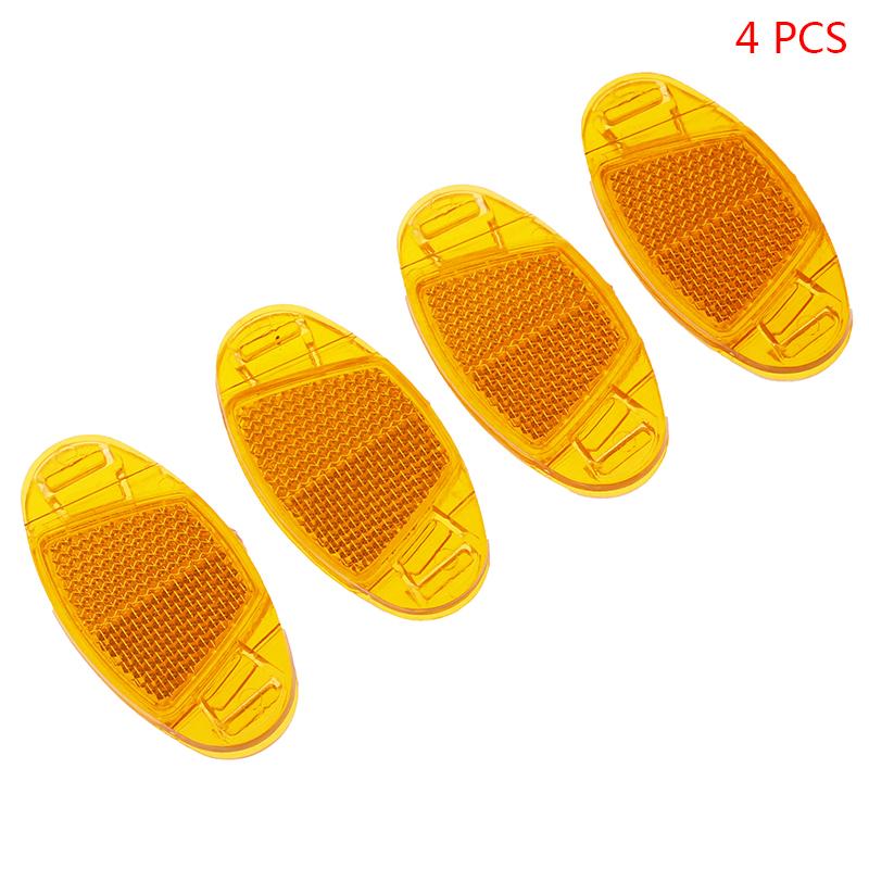 4Pcs/set Bicycle Mountain Bike Spoke Reflector Safety Warning Light Wheel Rim Reflective Mount
