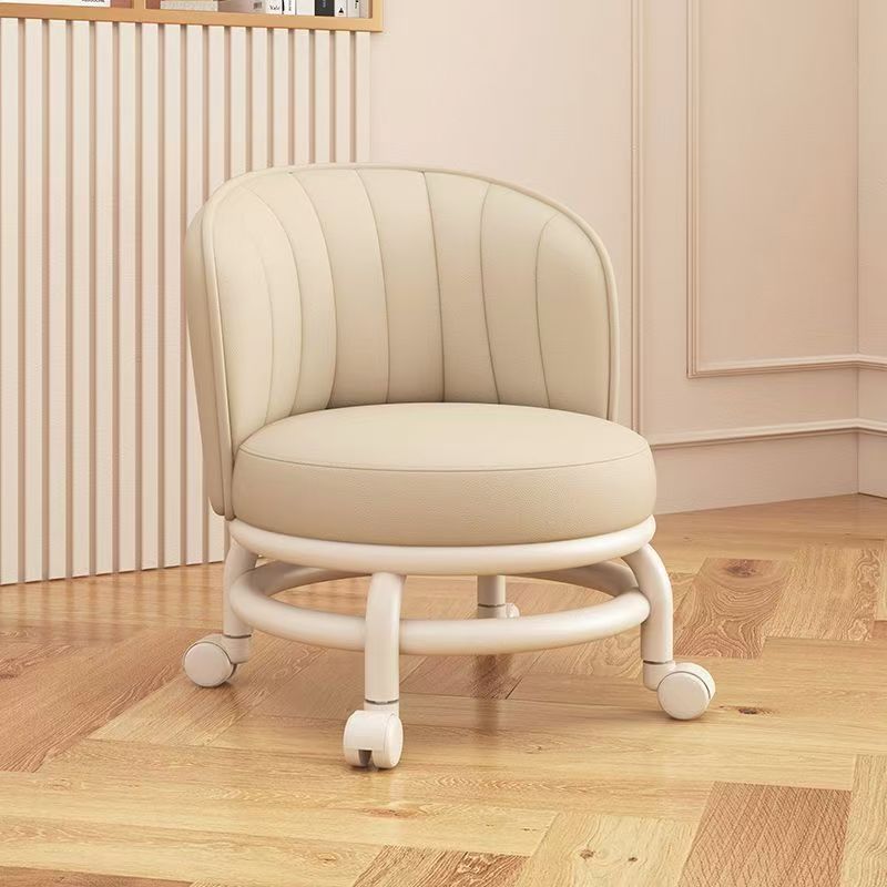Rollhocker mit 360° Schwenkrädern - Schuhwechselhocker mit niedrigem Sitzdesign, Bequeme Höhe, Langlebiger Rahmen