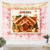 Vintage Merry Christmas Tapestry Santa Claus Tapestry Wall Hanging for Kids Boys Girls Christmas Deer Elk Wall Tapestry Xmas