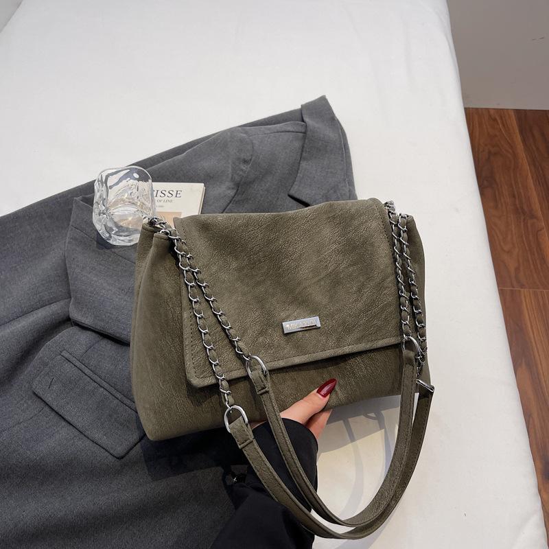 High-value Fashionable Retro Large-capacity Bag Women's Autumn New Trendy Chain Commuter Shoulder Underarm Bag