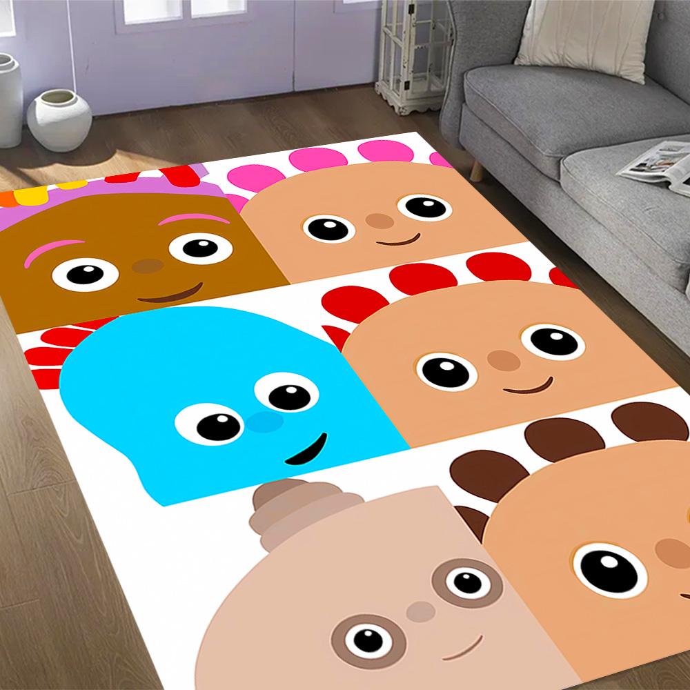 In The Night Garden Characters Themed Anti-Slip Rugs - Polyester Home Decor, Suitable for Bedrooms, Living Rooms, Doorways, Studios, and Decorations