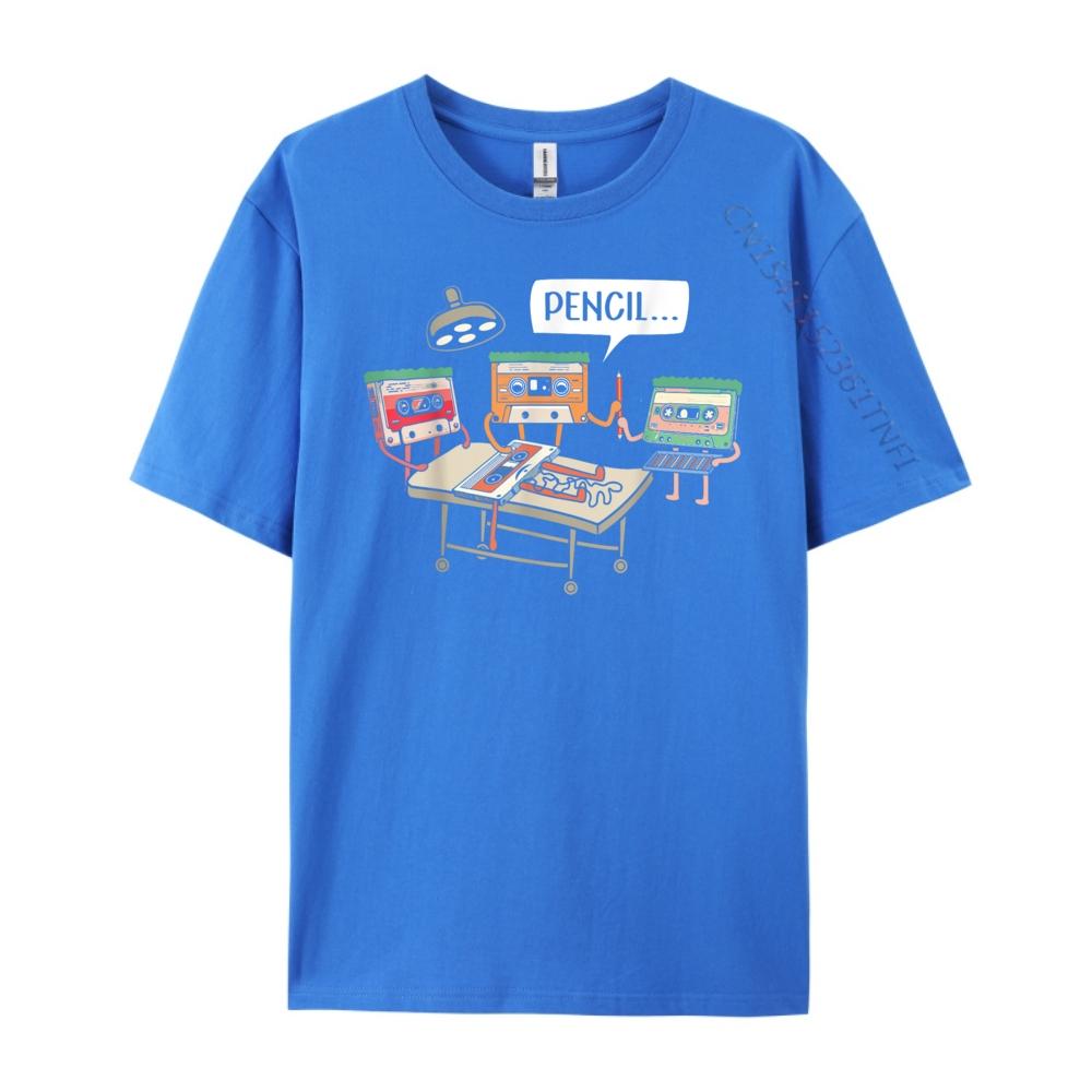 Vintage Cassette Tape 80s Music Lover Funny T Shirts Men Mens Clothing 2025 Outdoor Streetwear Short Sleeve