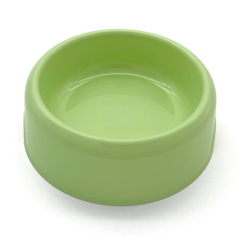 Solid Color Pets Plastic Dog Bowl Cat Food Bowl Round Single Thickened Eco-Friendly Dog Bowl Pet Supplies Dog Accessories