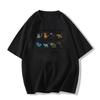 American cotton short-sleeved t-shirt women's summer new loose large size fat mm design sense niche half-sleeved thin top