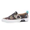 Men's Canvas Shoes Fashion Bear Printing Breathable Board Shoes Korean Version Soft Sole Lightweight Slip on Flat Casual Shoes