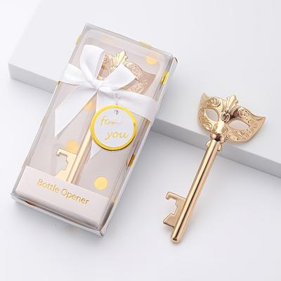 1pc Elegant Masquerade Key Bottle Opener - Metal Beer Opener for Wedding, Birthday, Christmas, Valentine'S Day, Graduation Gifts