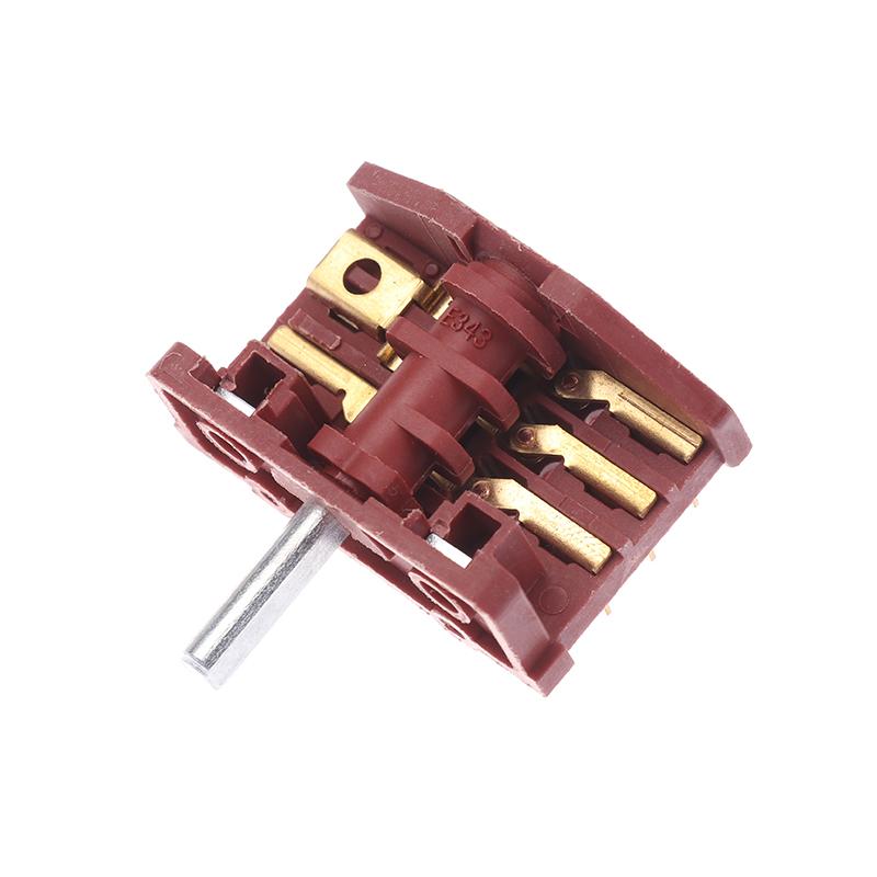 Interruttore per forno CA T150 da 16 A Interruttore per riscaldatore elettrico a 4 posizioni con manopola a 6 pin Interruttore per fornello rotante Interruttore per controllo della temperatura