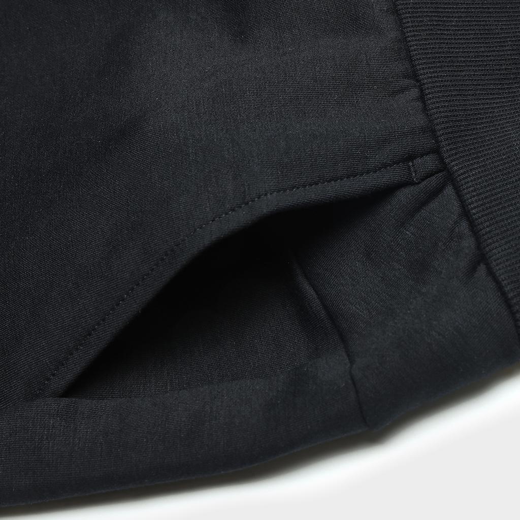 FILA Solid Color Straight Leg Casual Knit Sports Pants Women Pants Black F61W347606A-BK