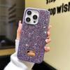 Stylish Shiny Imitation Diamond Phone Case for Iphone 16 15 14 13 12 11 Pro Max Plus INS Girl Back Shockproof Tpu + PC Hard Case