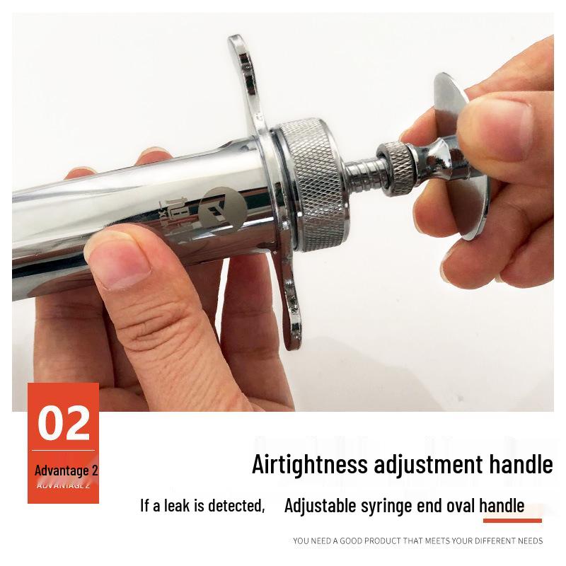 Stainless Steel Veterinary Vaccine Syringe for Pigs, Cattle, Sheep