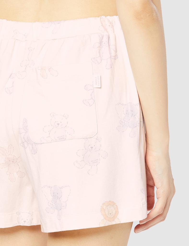Gelato Pique Plush Print Shorts PWCP212209 Pink F Women's
