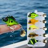 5pcs Vibration Bait Fishing Lures Kit Rotating Glitter Fishing Lures Hooks  Fishing Tool